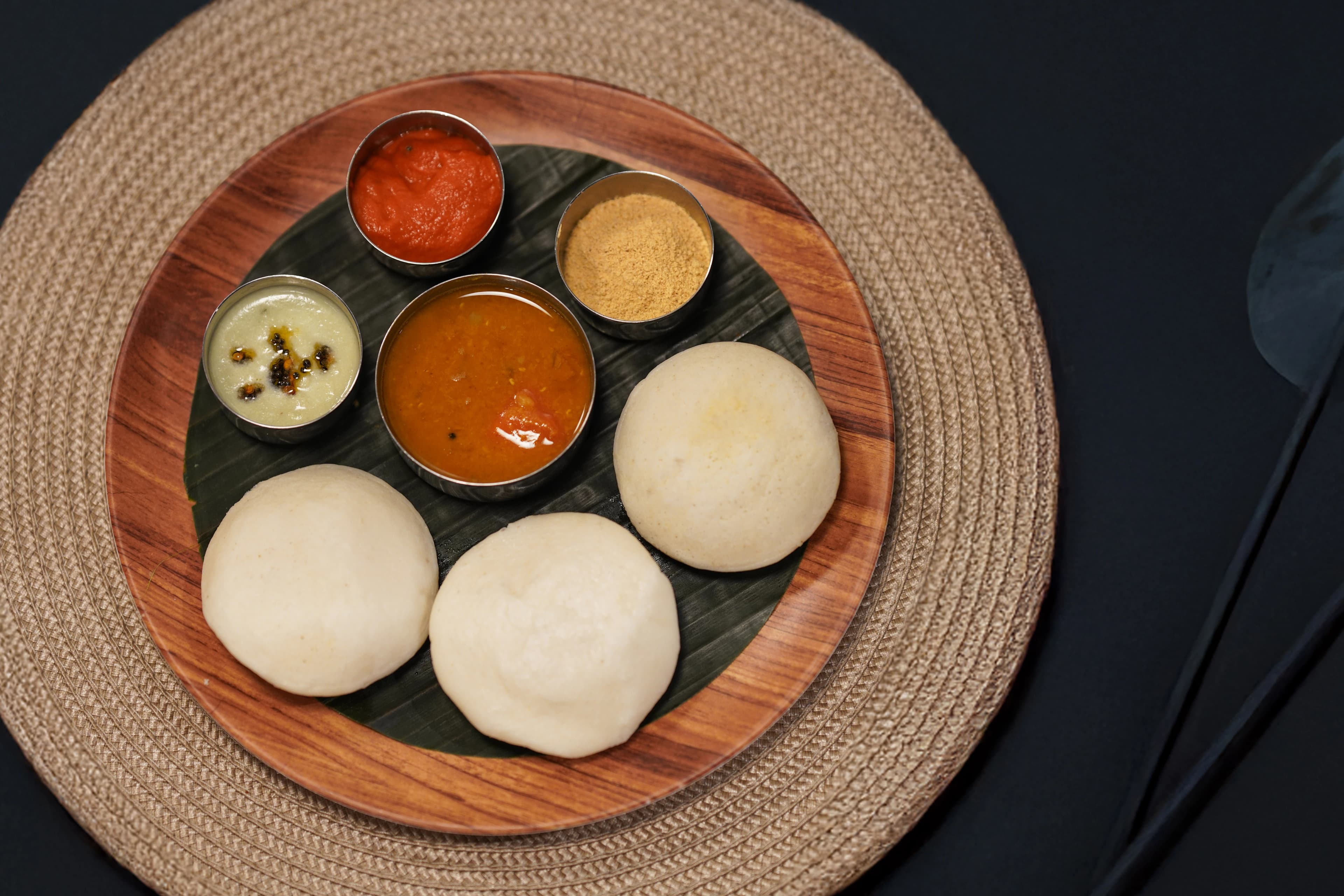 Soft Idli with Sambar